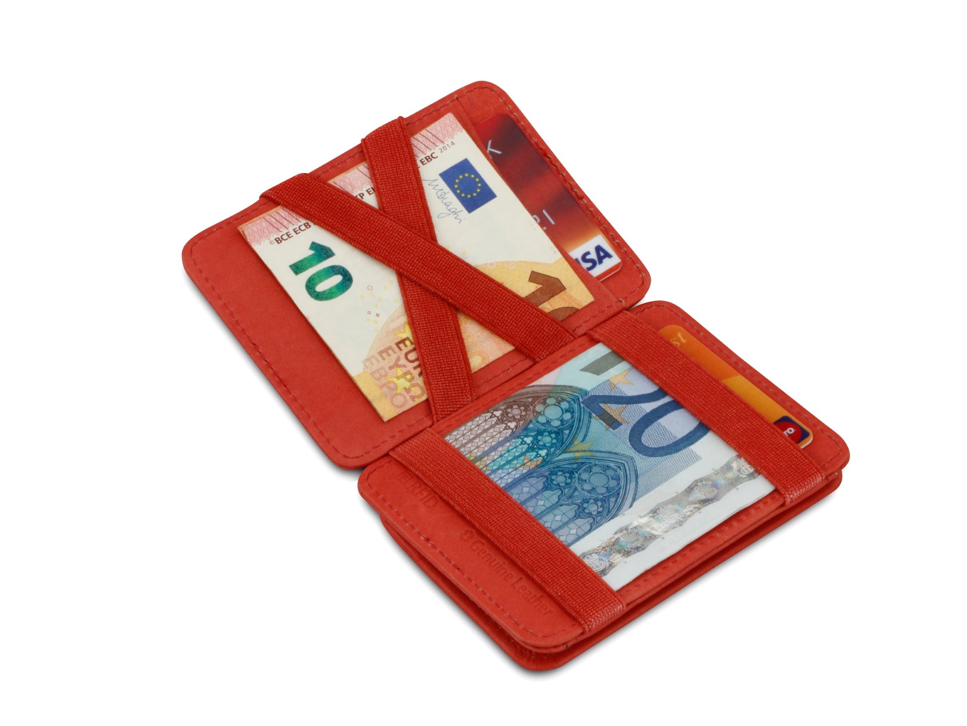 Porte-monnaie Magique RFID Cuir - Hunterson - Terracotta