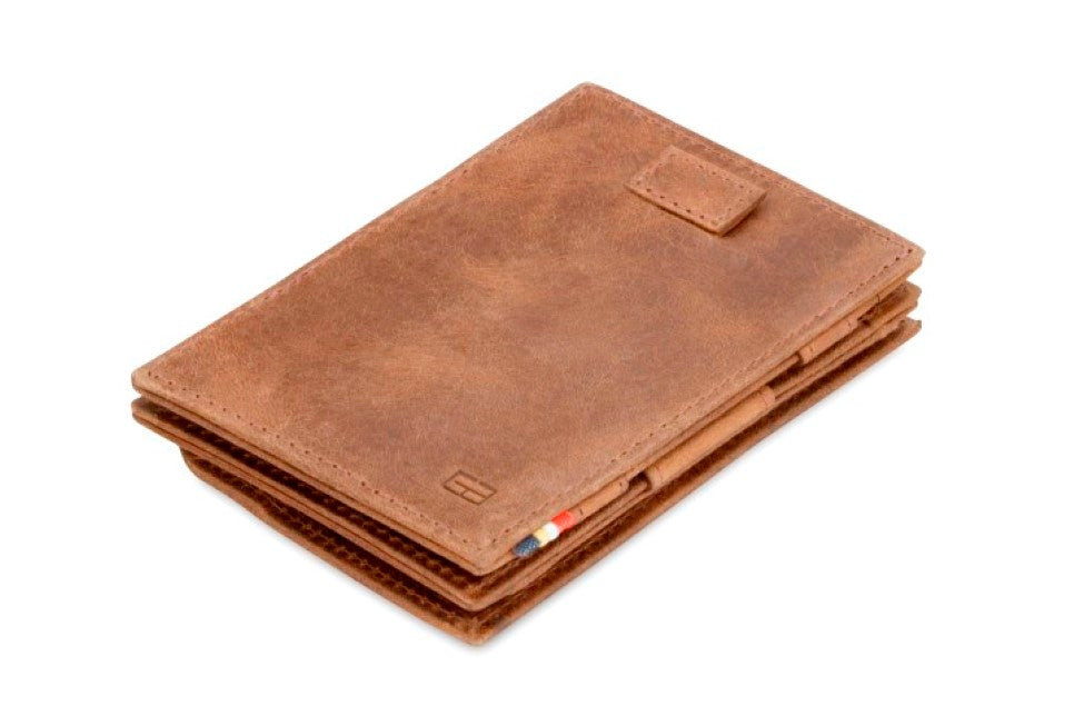 Porte-monnaie Magique RFID Cuir Pochette Carte Brossé - Garzini - Brun - 1