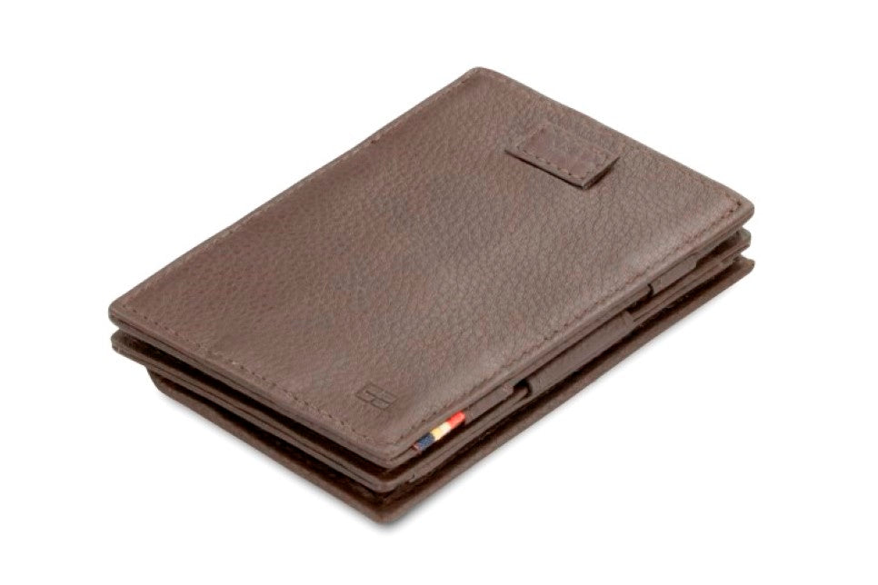 Porte-monnaie Magique RFID Cuir Pochette Carte Nappa - Garzini - Brun - 1