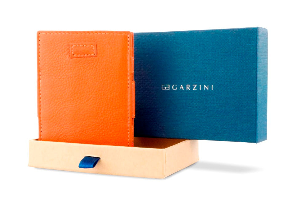 Porte-monnaie Magique RFID Cuir Pochette Carte Nappa - Garzini - Cognac - 7