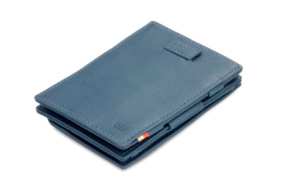 Porte-monnaie Magique RFID Cuir Pochette Carte Nappa - Garzini - Bleu - 1