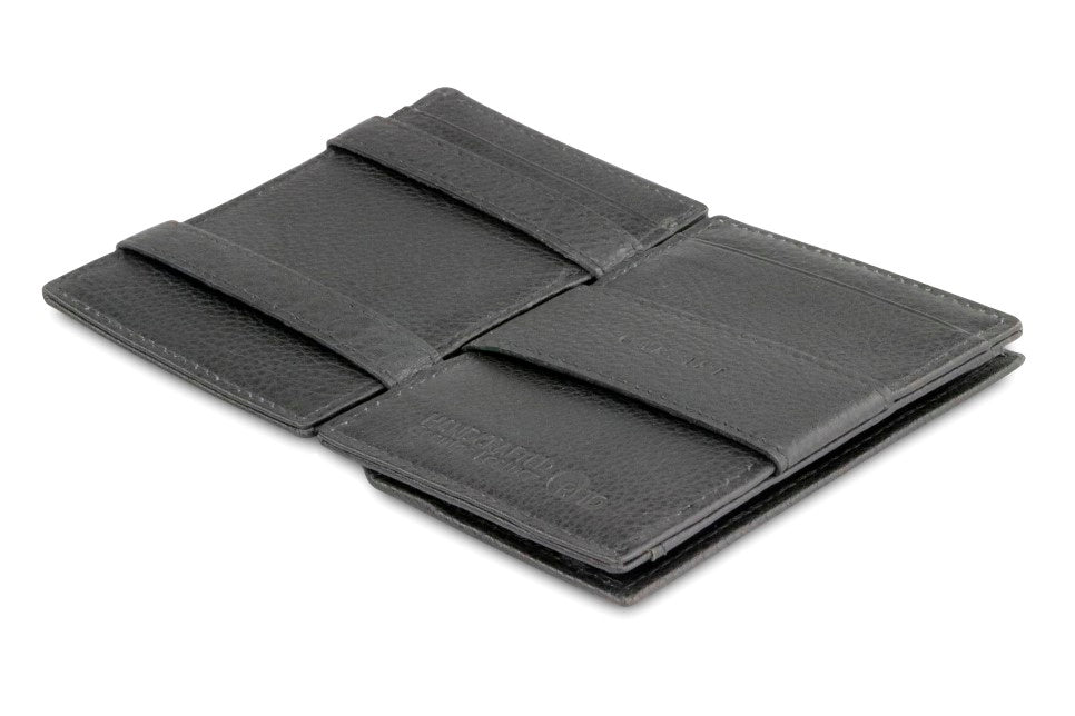 Porte-monnaie Magique RFID Cuir Pochette Carte Nappa - Garzini - Noir - 3